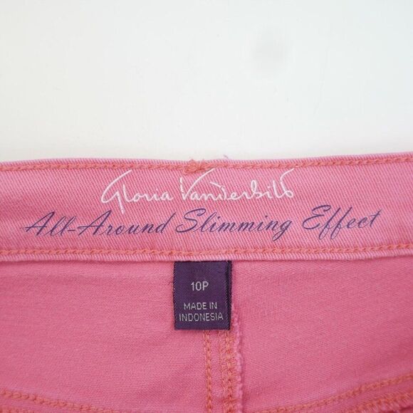 Gloria Vanderbilt Amanda Skimmer Capri Pink Jeans 10P "All Around Slimming"‎ - Picture 6 of 12